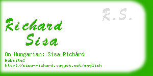 richard sisa business card